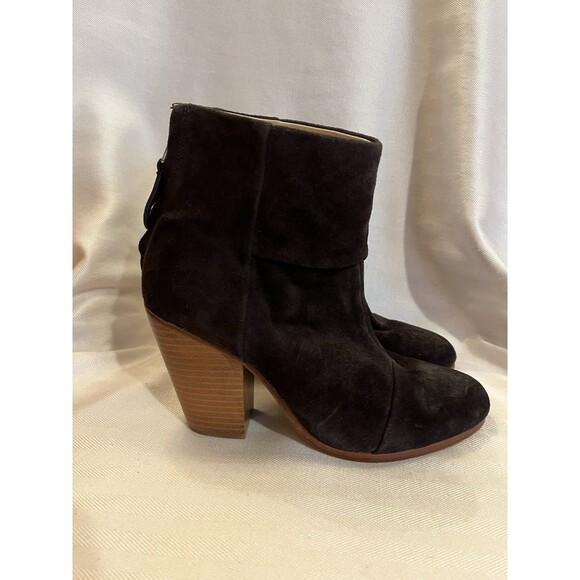 Rag & Bone Suede Ankle Boots, Charcoal Gray Size 8 New - Picture 1 of 10